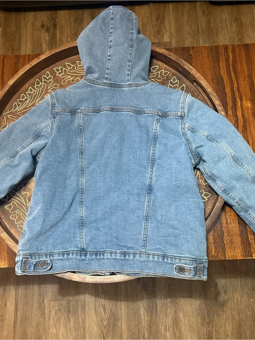 Wrangler Denim Hooded Sherpa-Lined Jacket